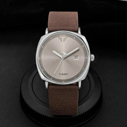 TOMI T-044 Leather Strap Watch