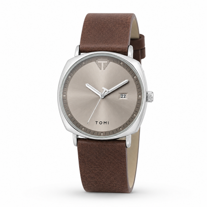 TOMI T-044 Leather Strap Watch